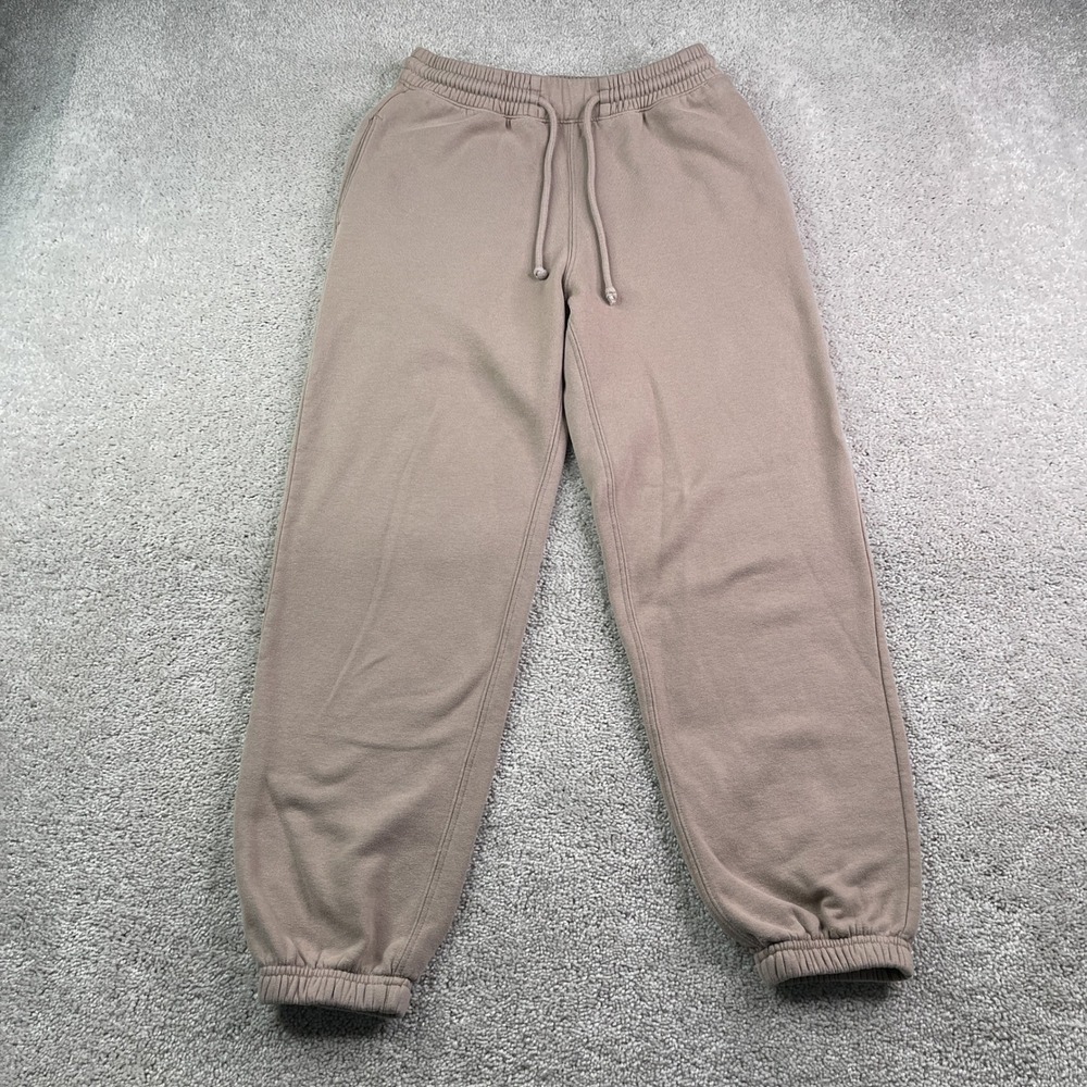 Abercrombie Fitch Sweatpants Men Small Brown Fleece Joggers Lounge Drawstring